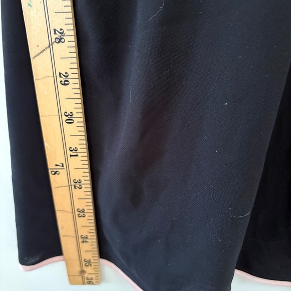 Oscar de la Renta Pink Label Black Floral Embroidered Slip‎ Dress Size M Y2K Vtg - Picture 12 of 16